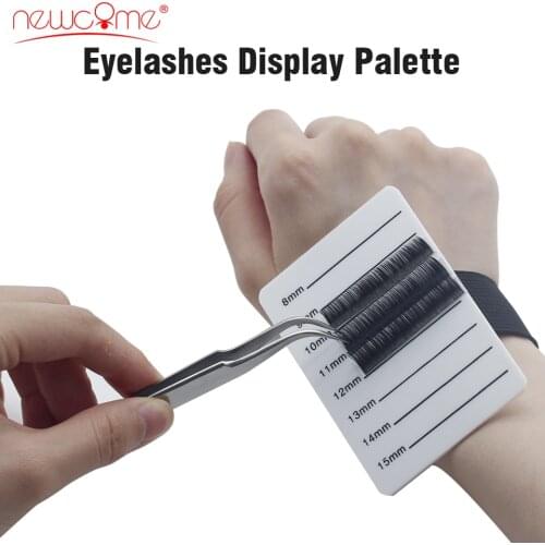 NEWCOME Eyelashes Storage Acrylic Display Palette & Bandage Eye Lashes Glue Pad Grafting Cilios Display Border Makeup Tools