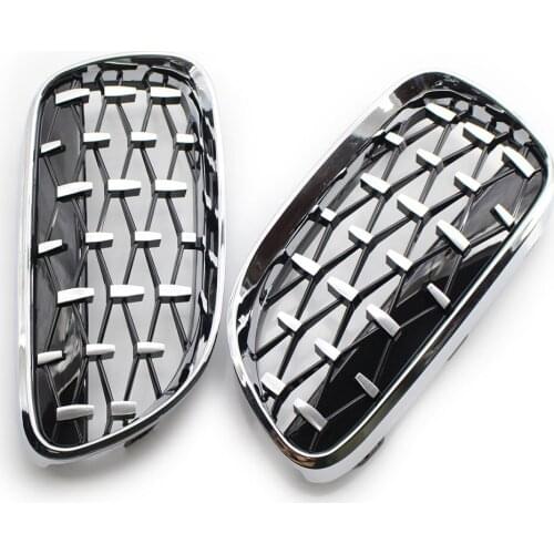 Front Kidney Grille Chrome Diamond Meteor Style Grill for BMW E92 E93 10-14