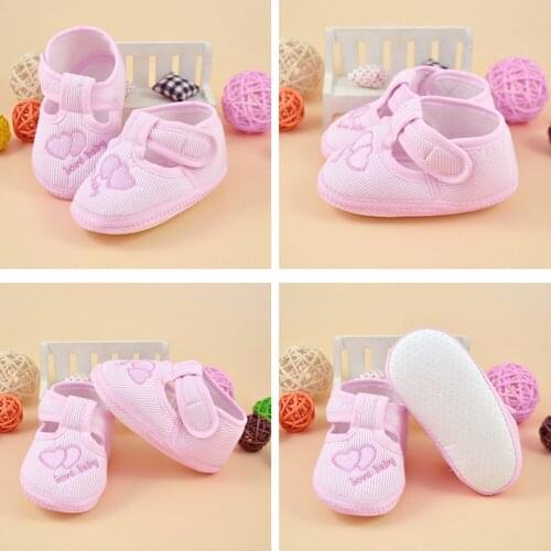 Valentines Day Baby Girl Shoes Newborn Girl Boy Soft Sole Crib Shoes Canvas Sneaker Baby Shoes 1 Year Пинетки Для Малышей
