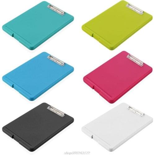 A4 Plastic Storage Clipboard File Box Case Document File Folders Clipboard Writing Pad Stationery Office Au4 21 Dropship
