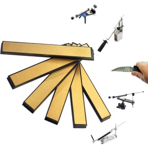 Professional Knife Sharpener Emery Whetstone Diamond Sharpening Stone Titanium-coated Oilstone Sharpener With Base For Household