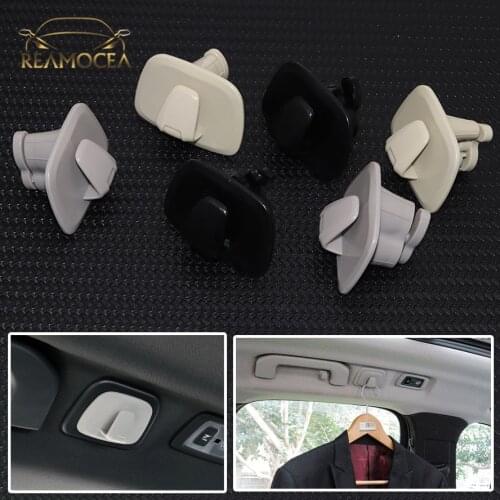 Reamocea 2Pcs Gray Beige Black Car Rear Roof Hook Clip Bracket Inner Hanger fit for Volvo XC40 XC60 XC90 V90 S90 2019 2020