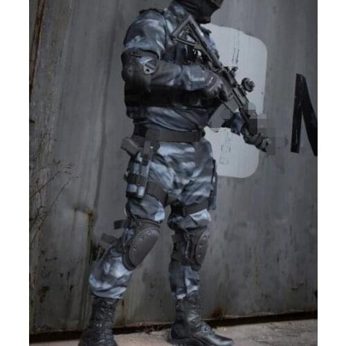 Russian camouflage Night Military uniform Black Army Night