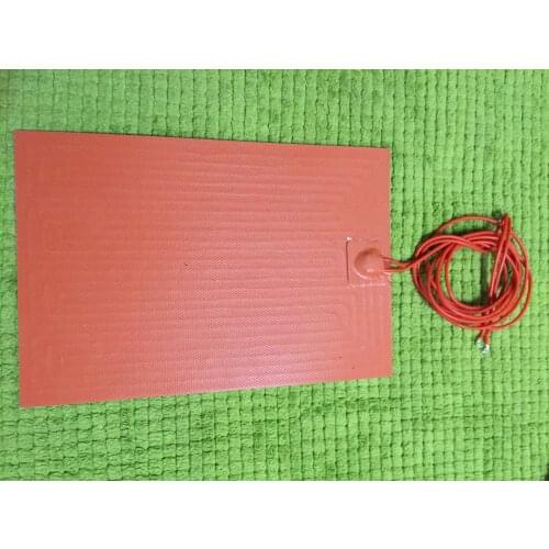 Coffee thermal insulation pad 150W 12V gomma di silicone riscaldatore bed 150mm x150 mm (6 "x6") silicone heater bed film heated