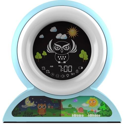 USB Charging Smart Alarm Clock Night Light Touch Control Table Clocks Child Birthday Present Office Bedside Children Alarm Clock