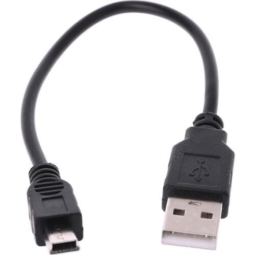 USB 2.0 court A mâle vers mini 5 broches B Data Câble cordon adaptateur