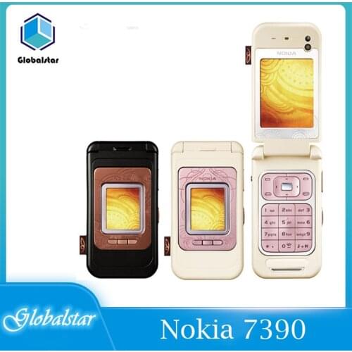 Nokia 7390 Refurbished mobile phones Original Unlocked Cheap GSM FM Bluetooth FM Radio ood quality Phone Free Shipping Fast