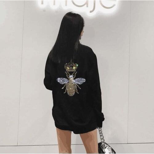 2020 Women Hoodies Diamond stone top Female Sweatshirts Leisure Fashion outerwear winter Streetwear Hot drill Hoody