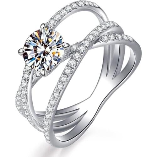 S925 Sterling Silver Rings Women Unique Style Symbolizes Three Cenerations Love Luxury Jewelry Exquisite Engagement Wedding Gift