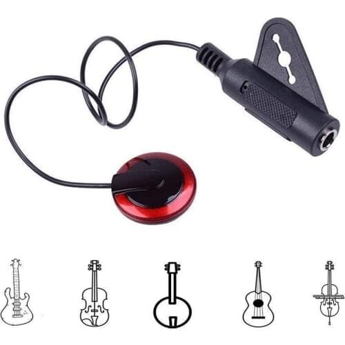 Electric Guitar Pickup Professional Piezo Contact Microphone Guitar Accessories Pickup For Ukulele Violin Mandolin Banjo Kalimba
