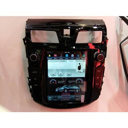 10.4'' Vertical Screen Tesla Style Android 9.0 Car DVD GPS Player for Nissan Teana 2013 2014 2015 2016 2017 for auto AC PX6
