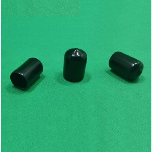 200pcs/lot 6.5mm End cap PVC Plastic Cable wire thread waterproof cover vinyl End cap PVC rubber steel pole tube