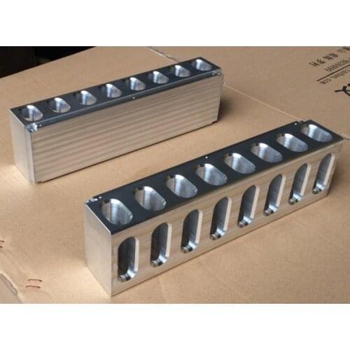 Aluminum block CNC machining amplifier radiator 320 long 90 high 60 thick