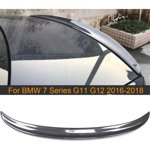 Car Rear Trunk Wing Spoiler For BMW 7 Series G11 G12 2016 2017 2018 Car Rear Trunk Boot Lip Wing Spoiler Carbon Fiber