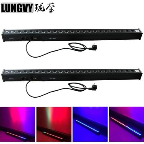 Free Shipping 2pcs/lot Hot Sale Led Wall Wash Light 24x3W 3in1 RGB Stage Effect Lights 2/3/4/6/8/12/24 channel