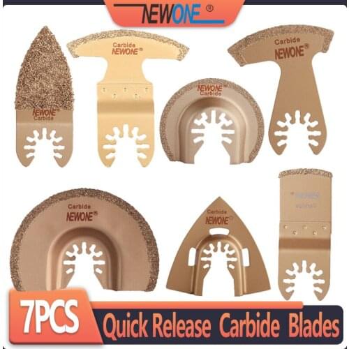 NEWONE Quick Release Oscillating Tool Saw Blades Carbide Grinding Blades for multi tool cutting fit Dewalt Black&Decker Fein