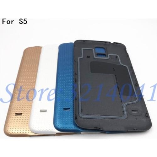Original New Housing Battery Back Cover For Samsung Galaxy S5 i9600 G900 G900F G900H SM-G900F Battery Door Back Cover