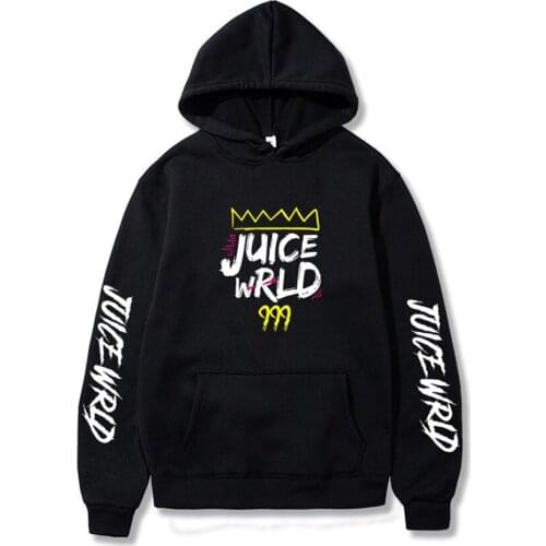 Black White Red Juice Wrld Hoodies Sweatshirts Autumn Winter Harajuku Hip Hop Casual Pullover Rapper Fashion Fleece Hoody Tops