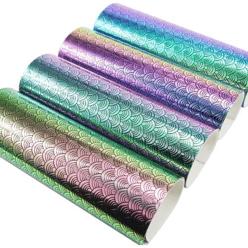 David accessories 20x33cm fish scales Mirror vinyl faux fabric synthetic leather,DIY Home Textile Decorative knotbow Bag,1Yc3929