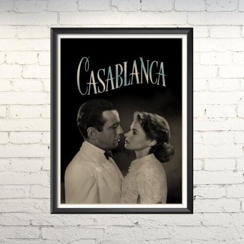 Home deco ( wall stickers ) movie poster < casablanca > retro decor