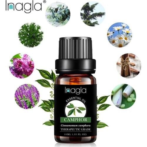 Inagla 10ML Camphor Essential Oils 100% Pure Natural Pure Essential Oils for Aromatherapy Diffusers Oil Home Air Care