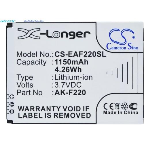 Cameron Sino 1150mAh Battery AK-F220 for Tiptel Ergophone 6060, For Emporia FLIPbasic, FLIP basic, F220