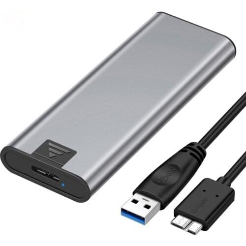 M.2 NGFF To USB3.0 Solid State Drive Enclosure M.2 Aluminum Alloy High-speed Transmission Hard Drive, 6TB Large Memory