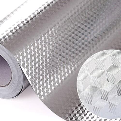 Aluminum Foil Kitchen Stickers Maison Decoration Sticker Self Adhesive Waterproof Wallpaper For Furniture