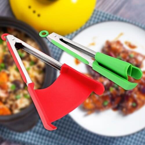 NICEYARD 2 in 1 Kitchen Spatula and Tongs Non-Stick Heat Resistant Cooking Tools Kitchen Gadget