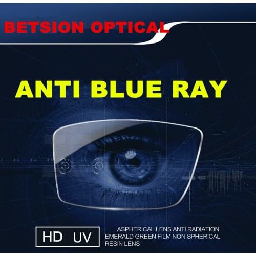 Single Vision Anti Blue Ray Light Lenses UV400 Computer Anti Scratch Coating