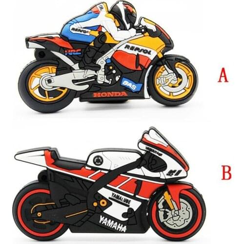 Motorcycle racing car cute usb3.0 flash drive gift 8g game funny custom cartoon creative usb flash drive photostick pokemon