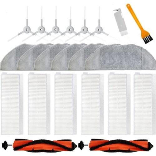 Main Rolling Brush Side Brush Hepa Filter Mop Cloth Rag For Xiaomi Mi Robot Vacuum Mop Essential G1 Cleaner Spare Parts
