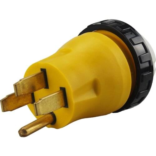 [14-50P to SS2-50R] Plugrand RV Adapter 50 Amp 14-50P Male to 50 Amp Power Shore Nema SS2-50R Female Adapter
