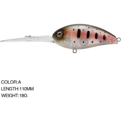 5 Colors 11cm/18g Artificial Long Tongue Floating Minnow Plastic Hard Bait 3D Simulation Eyes Sea Fishing Lure Outdoor