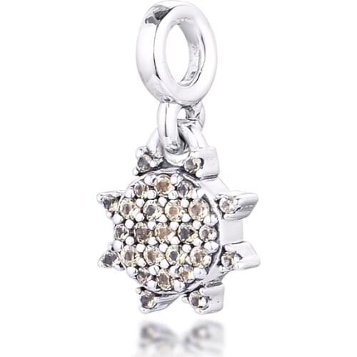 My Summer Sun Dangle Charm Me Collection NEW Beads for collares Thin Chain браслеты 925 Sterling Silver Jewelry Making DIY