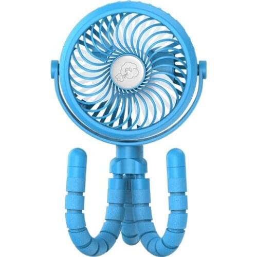Handheld Fan 3 Speed Portable Clip on Stroller Fan Battery Operated Personal Desk Fan with Flexible Tripod