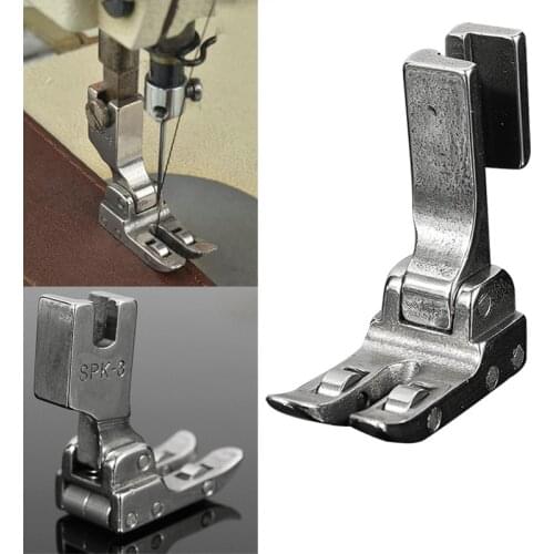 Stainless Steel Industrial Sewing Machine Roller Presser Foot SPK-3 with Bearing All Steel Presser Foot Leather Coated Fabric