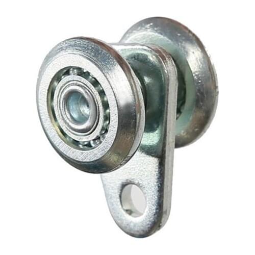 Silver Steel Rail Hang Trolley Wheel Sliding Track Roller Load-bearing Special Hanging Wheels for Folding Door Tarpaulin Pulley