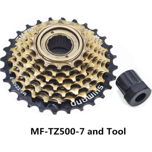SHIMAN0-Volante de bicicleta, MF-TZ500 / TZ21 de 7 velocidades, 14-28T, para MTB, actualización original de TZ21
