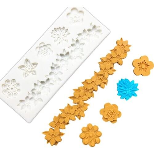Flower Lace Silicone Mold Sugarcraft Chocolate Cupcake Baking Mold Fondant Cake Decorating Tools