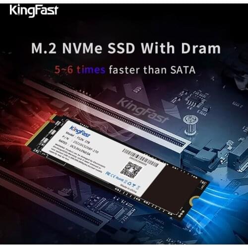 KingFast SSD M2 NVMe 1TB 2TB M.2 SSD with Dram SLC Cache M2 PCIe NVME Solid State Drive 2280 Internal Hard Disk for Laptop & PC