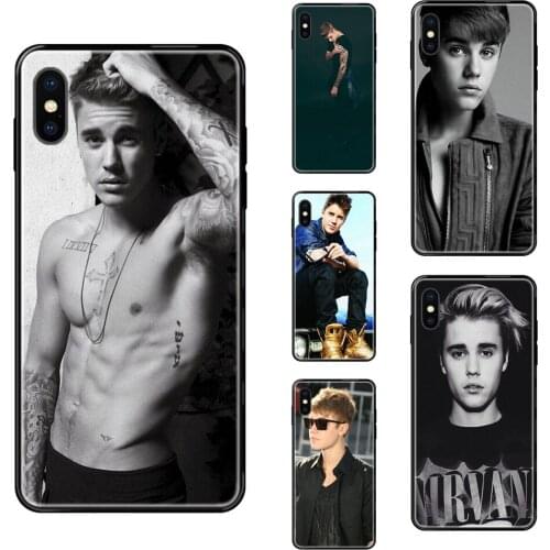 For Samsung Galaxy S20 S10e S10 S9 S8 S7 S6 S5 edge Lite Plus Ultra Black Soft TPU Case Coque Cover Comprar Sexy Justin Bieber