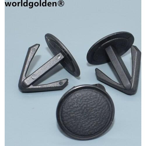 Worldgolden 100pcs auto fasteners Retaining Clip Fits Into 10mm Hole for Honda 90687-671-0030 906876710030