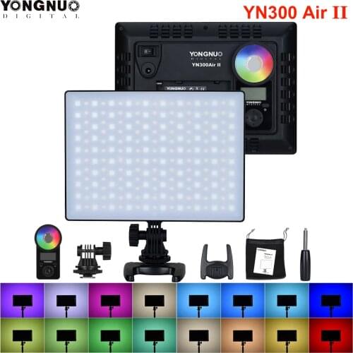 YONGNUO YN300 Air II YN300air II YN-300 air Pro 3200k-5500k RGB LED Camera Video Light for Canon Nikon SONY