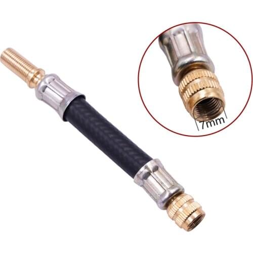 1pc Tires Pump Extension Rubber Hose Valve Adapter Flexible Tube Tyre Valve Suitable for bicycle tyres ,most inflatable balls