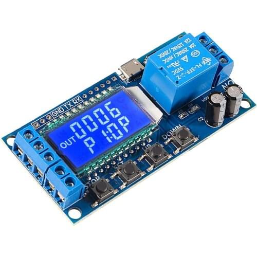 1PCS Multifunction Digital Time Infinite Delay Switch Timer Relay Module DC 5V / 12V / 24V