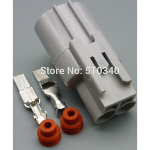 100set 2-hole 4.8mm waterproof Car Auto connector with terminal block