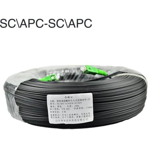 30/50/100/200/500meter SC APC Simplex FTTH Drop Patch Cable SC Singlemode G657A Fiber optic patch cord FTTH fiber jumper Cable