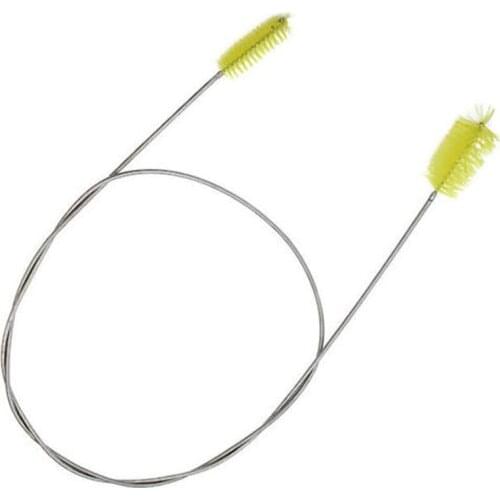 61" Flexible Tube Brush Double Head Aquarium Filter Pump Pipe Fish Tank Spring Hose Cleaning Tool