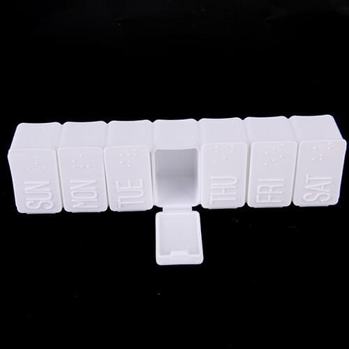 7 Days Weekly Tablet Pill Medicine Box Holder Storage Organizer Container Case Pill Box Splitters